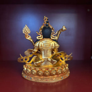 Red Dzhambhala Statue - Medium Consecrated