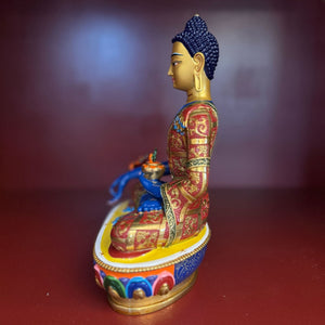 Painted Medicine Buddha Statue (Consecrated)