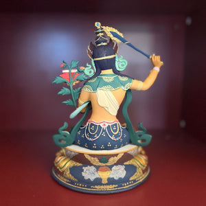 Hand-Painted Manjushri Statue (Consecrated)