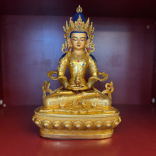 Load image into Gallery viewer, Amitayus Golden Statue (Consecrated)
