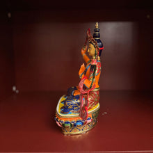 Tải hình ảnh vào trình xem Thư viện, Hand-Painted Manjushri Statue - Glossy Finish (Consecrated)