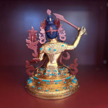 Tải hình ảnh vào trình xem Thư viện, Manjushri Statue with Jewels (Consecrated)