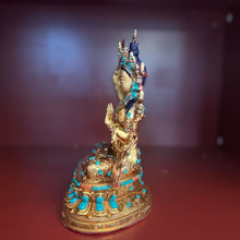 Tải hình ảnh vào trình xem Thư viện, Manjushri Statue with Jewels (Consecrated)