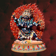 Vajrapani Bhutadamara Statue - 8 Inch handpainted (consecrated)