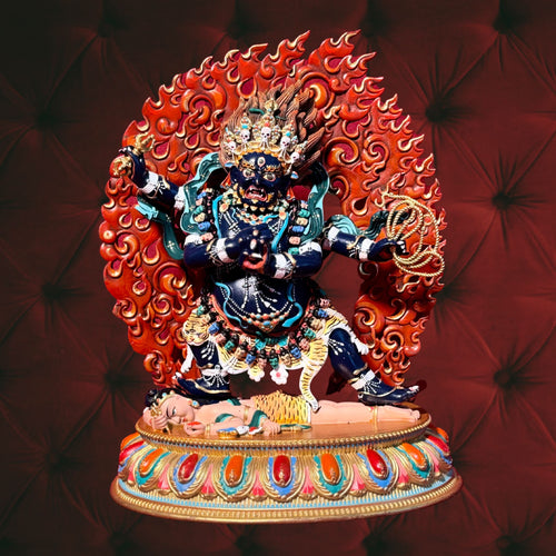 Vajrapani Bhutadamara Statue - 8 Inch handpainted (consecrated)