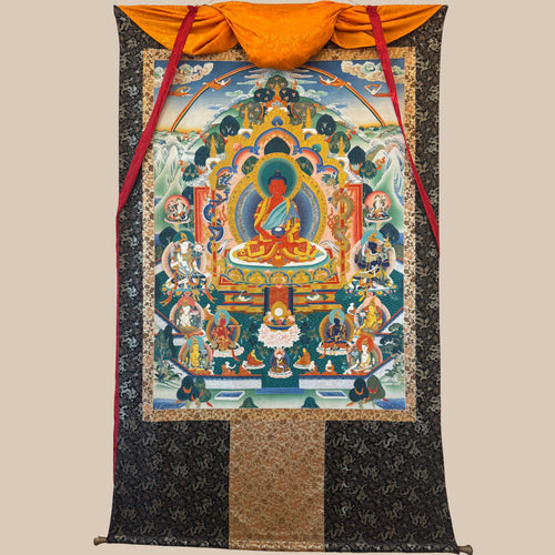 Consecrated Amitabha Thangka- Handpainted