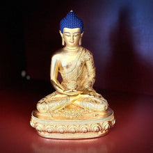 Tải hình ảnh vào trình xem Thư viện, Amitabha Statue - 7&quot; Golden (Consecrated)