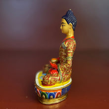 Tải hình ảnh vào trình xem Thư viện, Amitabha Buddha Statue - Hand Painted 3 inch (Consecrated)