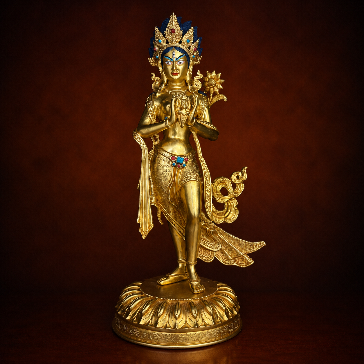 Standing Red Tara who Subdues Demons (Consecrated)