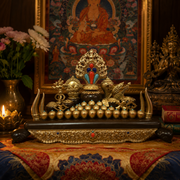 Brass Five-Sense Offering Set