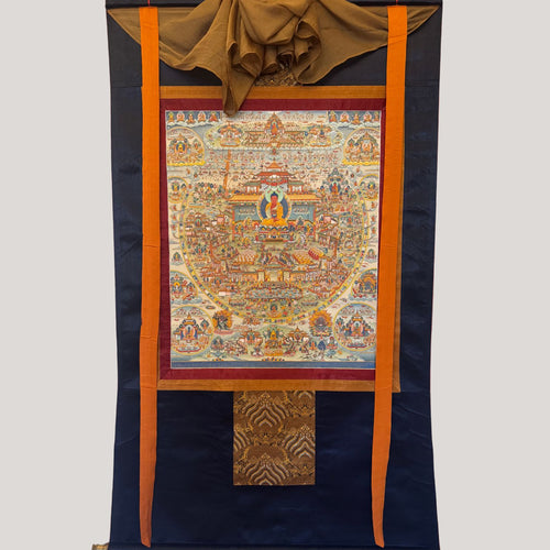 Amitabha Buddha Thangka - Printed