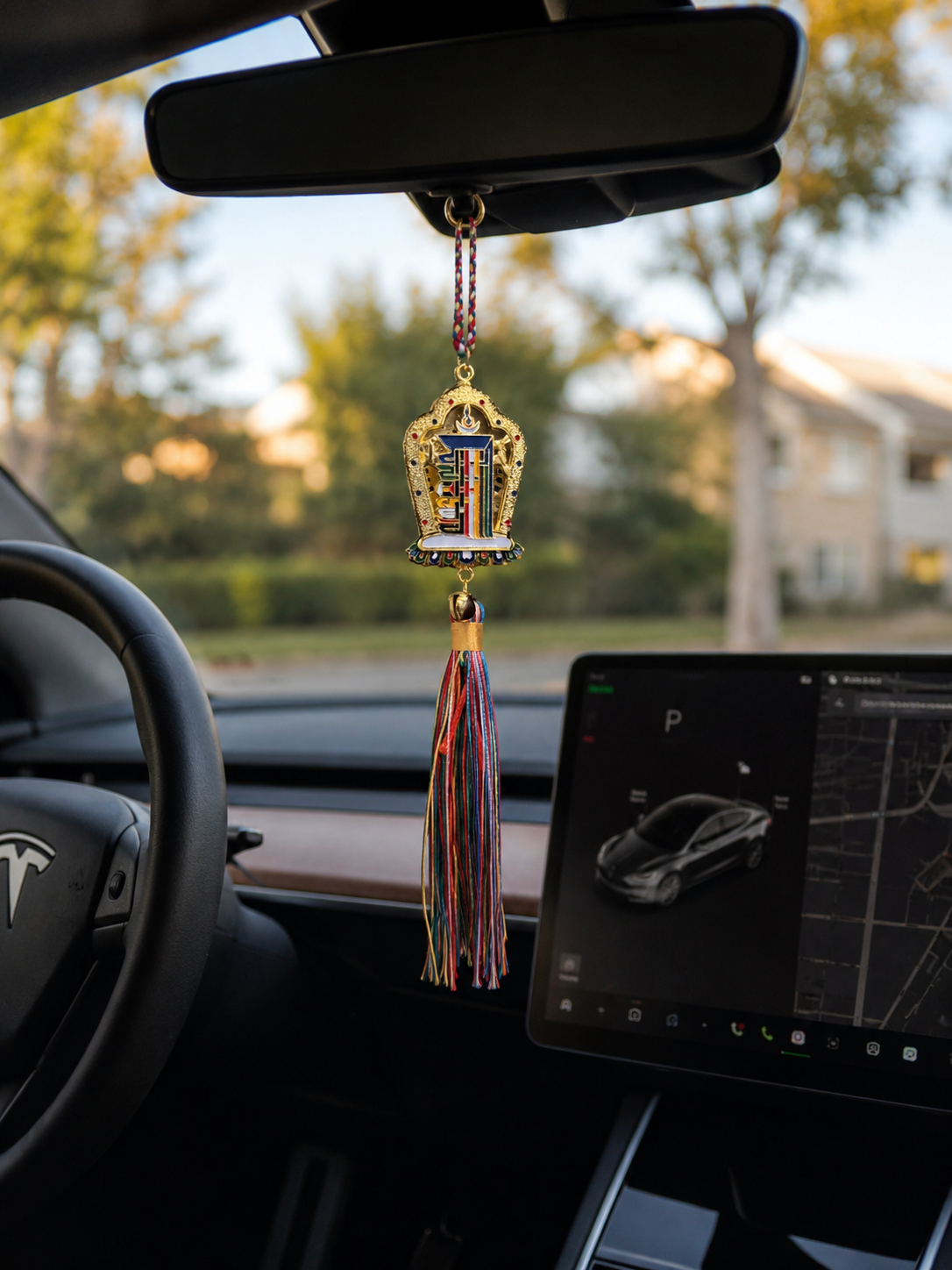 Kalachakra Protection Amulet Car Hanging (Blessed)