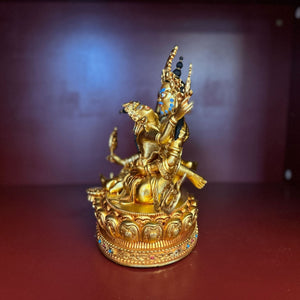 Red Dzhambhala Statue - Medium Consecrated