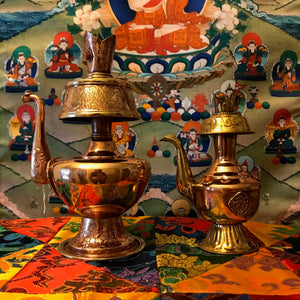 Copper Bhumpa w/ stones