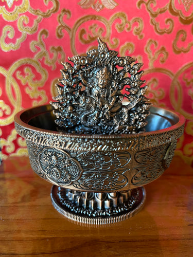 White Dzambhala Water Offering Set