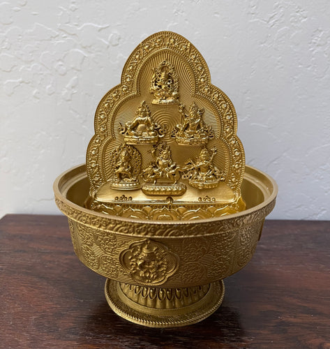 Vaisravana and 5 Dzambhalas Water Offering Set