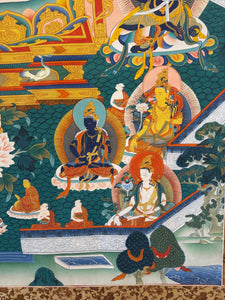 Consecrated Amitabha Thangka- Handpainted