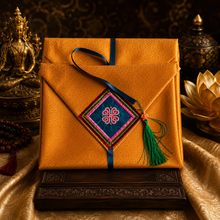 Tải hình ảnh vào trình xem Thư viện, Mongolian Silk Dharma Text Covers (Hand Embroidered)