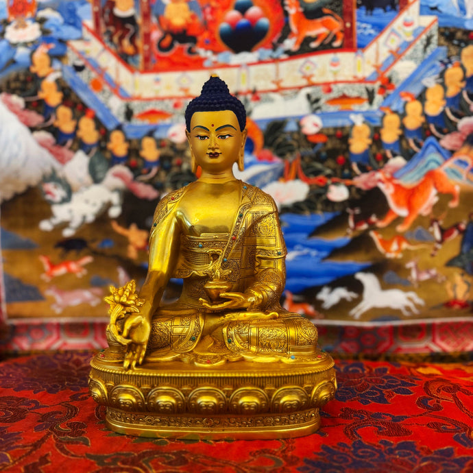 Medicine Buddha - Brass (Consecrated)