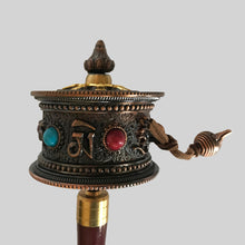 Load image into Gallery viewer, Bronx with Stones Handheld Prayer Wheel