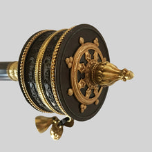 Load image into Gallery viewer, Brown Handheld Prayer Wheel