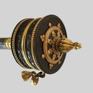Brown Handheld Prayer Wheel