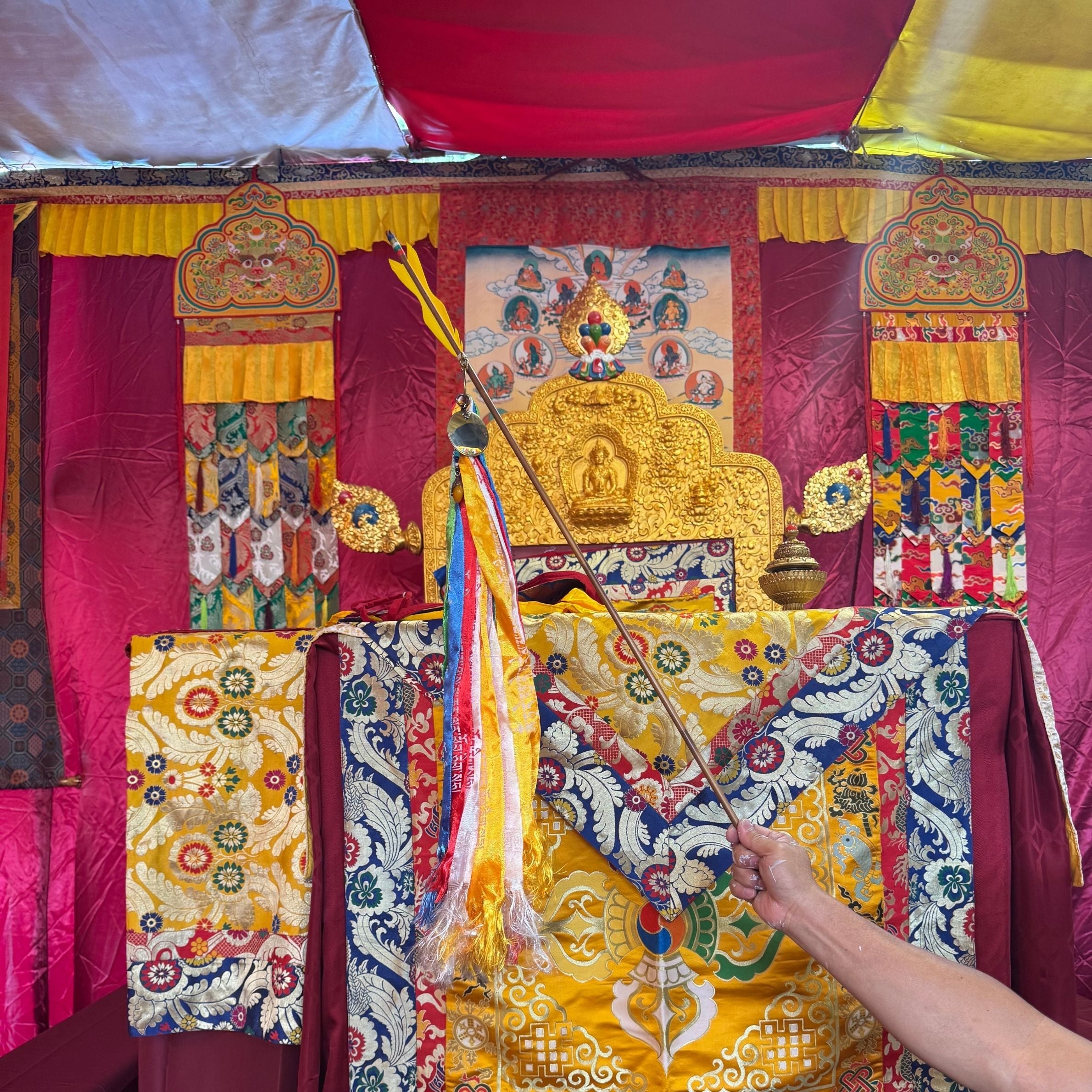 Red Vaisravana Wealth Prosperity and Longevity Invoking Arrow
