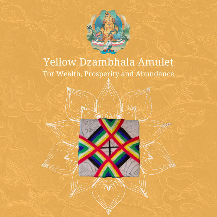 Amulet / Talisman - Yellow Dzambhala Wealth Sungkhor