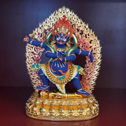Vajrapani (Bhutadamara) Statue — 23 cm Handpainted (Consecrated)