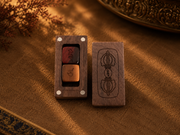 Wooden Mo Dice - Manjushri Heart Mantra