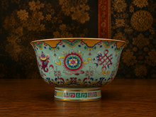 Load image into Gallery viewer, Traditional Tibetan 8 Auspicious Symbols Ceramic Offering Bowls