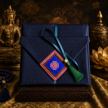 Tải hình ảnh vào trình xem Thư viện, Mongolian Silk Dharma Text Covers (Hand Embroidered)