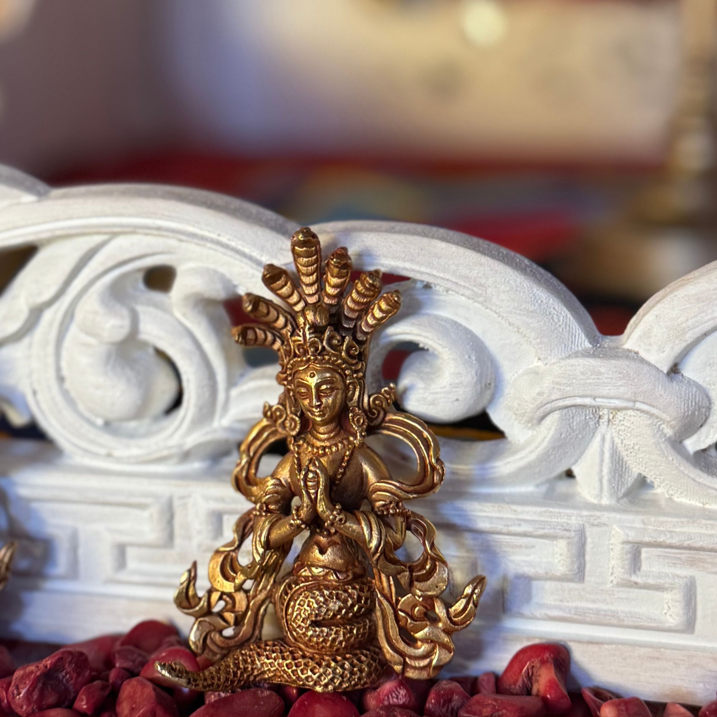 Small Metal Naga Statue (Blessed)