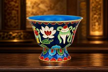 Load image into Gallery viewer, 8 Auspicious Symbols Cloisonné Offering Bowls
