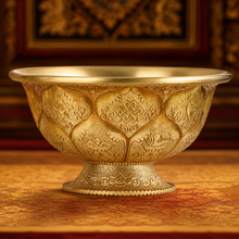 Load image into Gallery viewer, Brass Lotus Offering Bowls