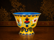 8 Auspicious Symbols Cloisonné Offering Bowls