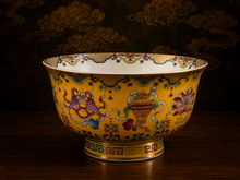 Load image into Gallery viewer, Traditional Tibetan 8 Auspicious Symbols Ceramic Offering Bowls