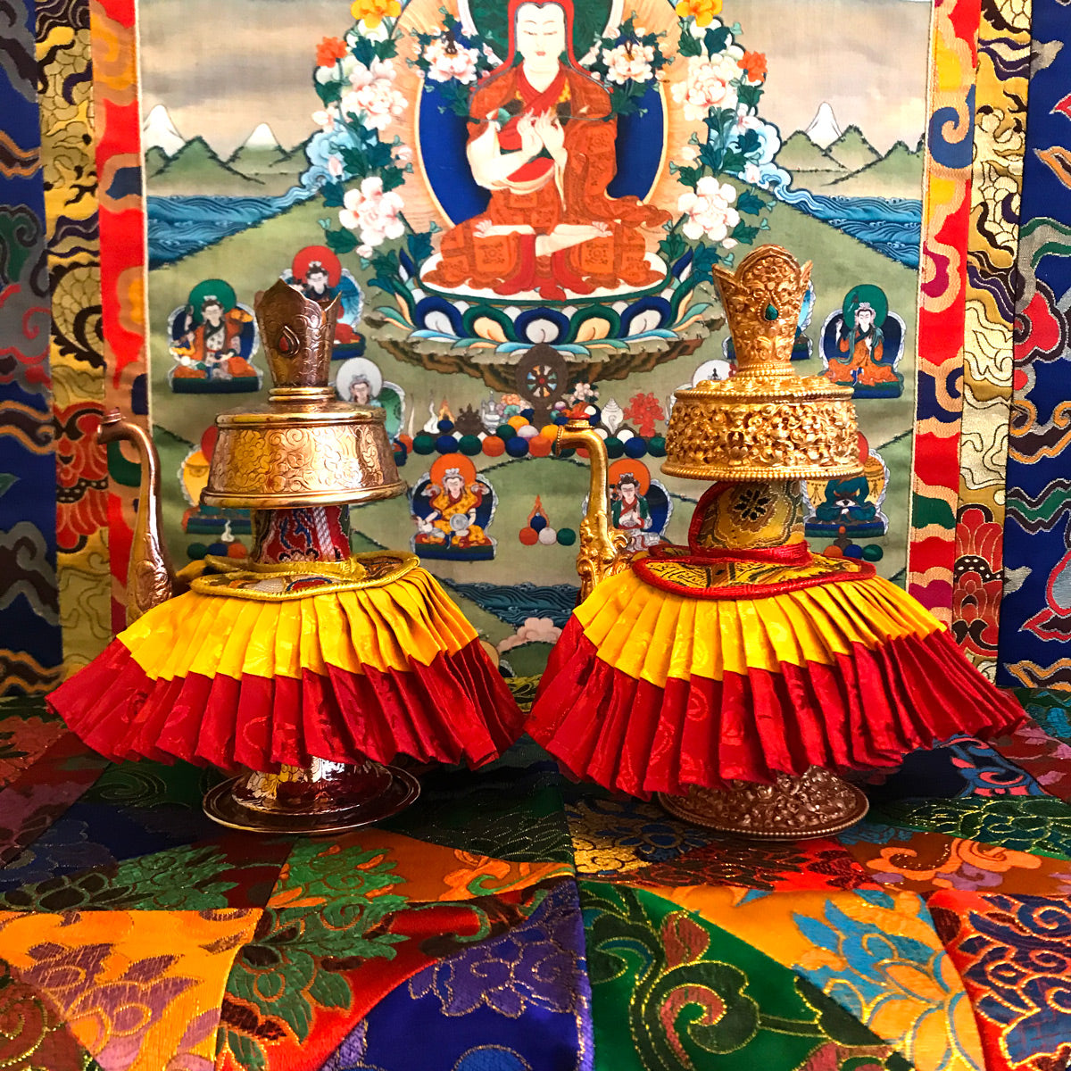 Gold Plated Bhumpa  w/stone