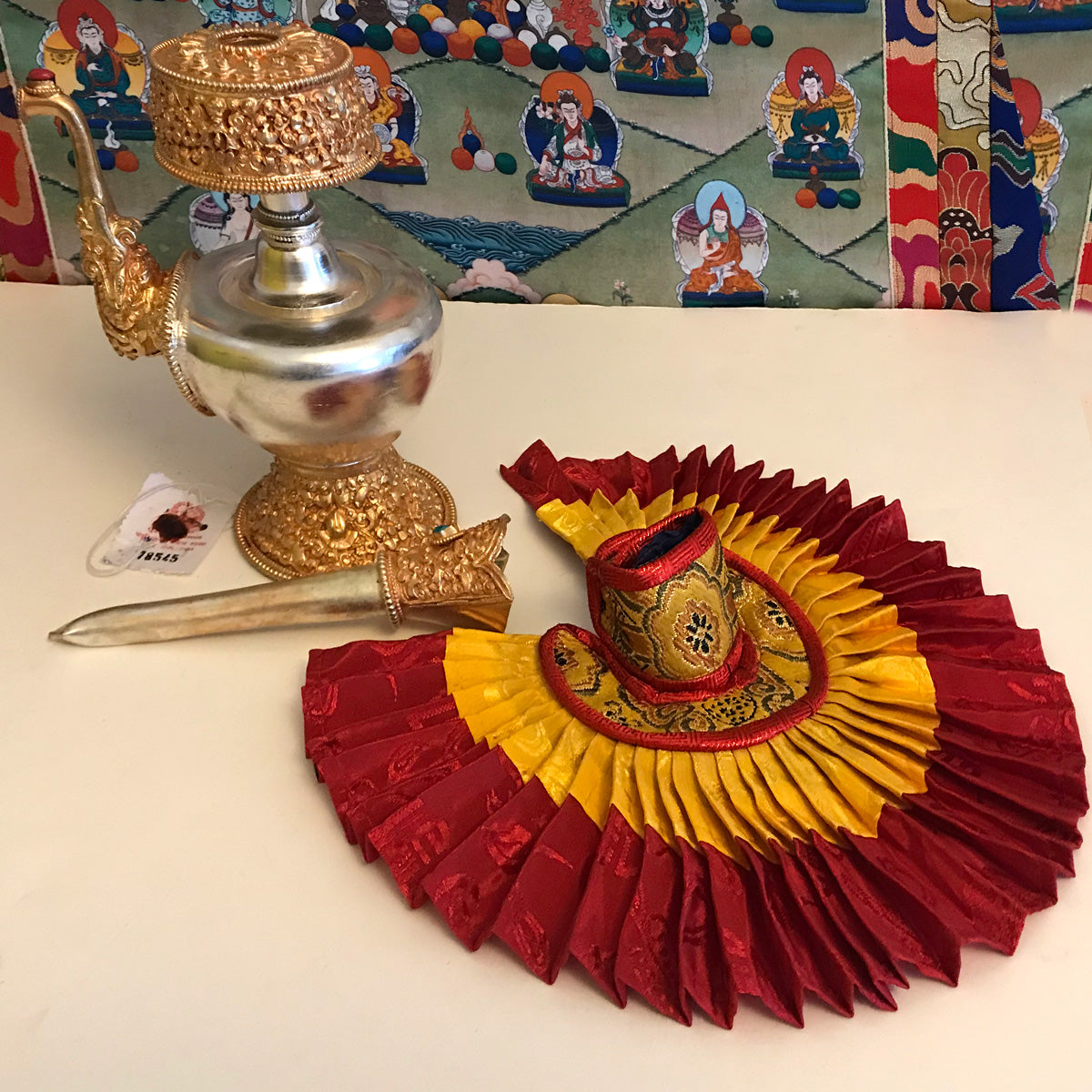 Gold Plated Bhumpa  w/stone