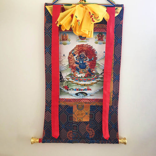 Vajrapani Framed Thangka (Bhutadharma)