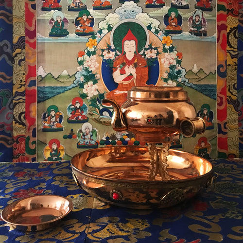 Tibetan Water Offering Chutor Dzambhala Offering Set