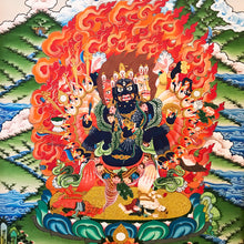 Tải hình ảnh vào trình xem Thư viện, Vajra Vega Thangka vẽ tay (Thời Luân Phẫn Nộ) 