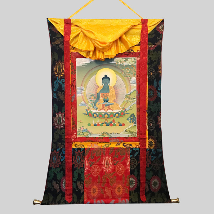 Thangka Phật Dược Sư vẽ tay 