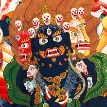 Tải hình ảnh vào trình xem Thư viện, Vajra Vega Thangka vẽ tay (Thời Luân Phẫn Nộ) 