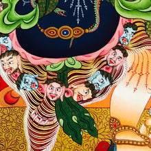 Tải hình ảnh vào trình xem Thư viện, Vajra Vega Thangka vẽ tay (Thời Luân Phẫn Nộ) 