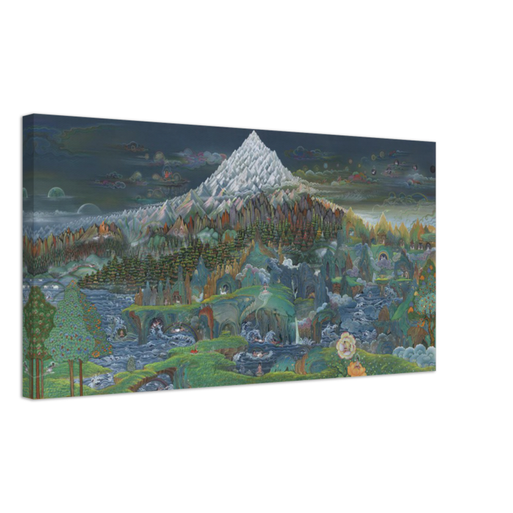 Vision of the Pure Realm of Northern Shambhala - Canvas