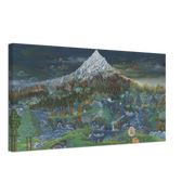 Vision of the Pure Realm of Northern Shambhala - Canvas