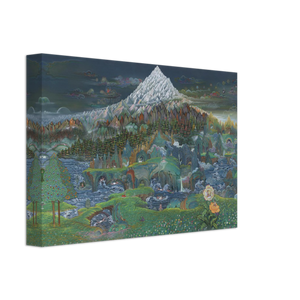 Vision of the Pure Realm of Northern Shambhala - Canvas