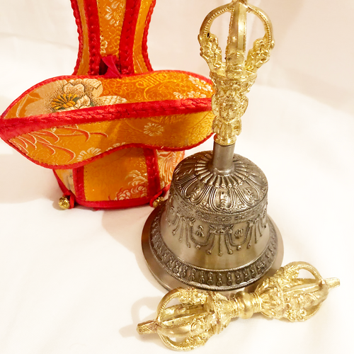 Vajra & Bell with Brocade Case